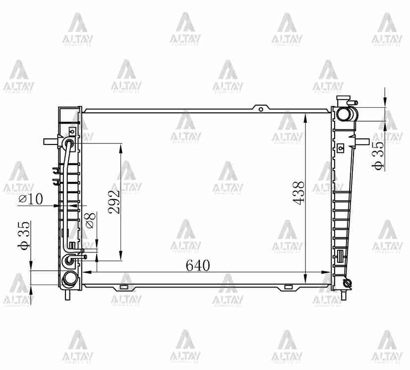 Hyundai Tucson Su Radyatörü 2004-2010 Radyatör Su OEM 25310-2E950 Hyundai Tucson Su Radyatörü 2004-2010 Radyatör Su OEM 25310-2E950